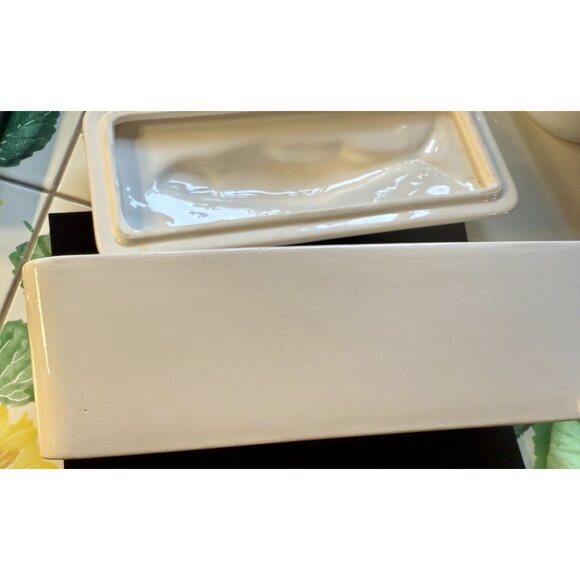 Villeroy & Boch Fish Cooker Canister Rectangle Lidded Container Green Fish - Picture 8 of 16